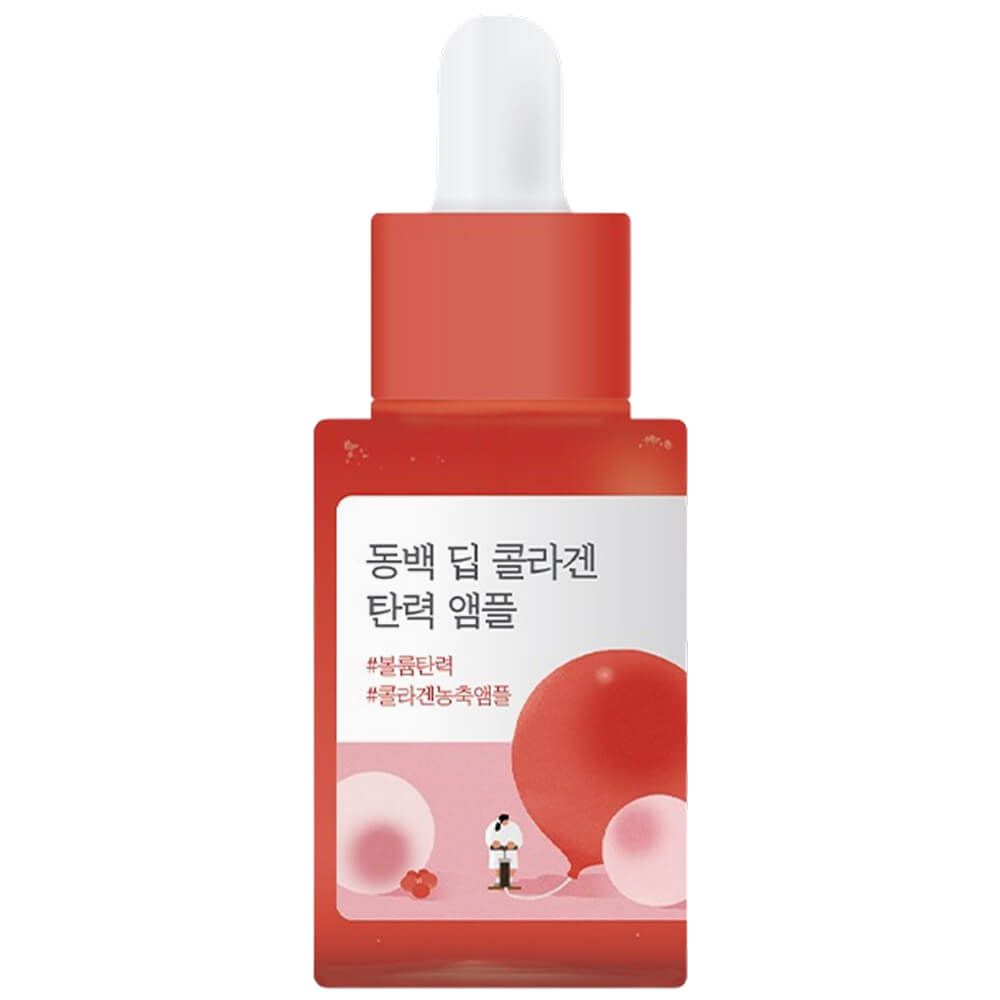 Антивозрастная сыворотка с камелией Round Lab Camellia Deep Collagen Firming Ampoule