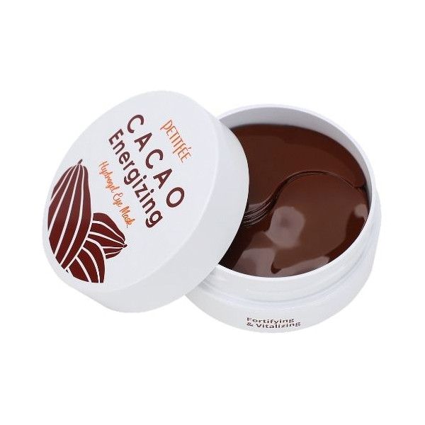 Тонизирующие гидрогелевые патчи с какао Petitfee Cacao Energizing Hydrogel Eye Patch