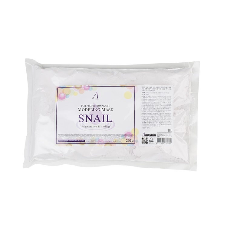 Альгинатная маска с муцином улитки Anskin Snail Modeling Mask