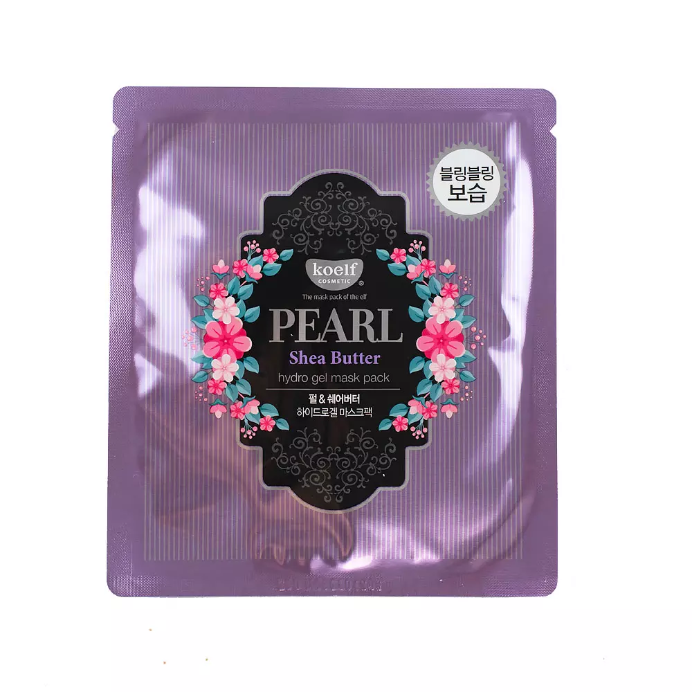 Гидрогелевая маска с маслом ши и жемчужной пудрой Petitfee Pearl &Shea Butter